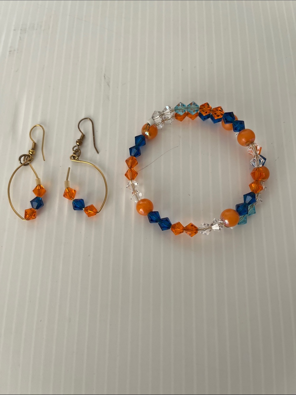 Auburn Tigers Bracelet and Earrings